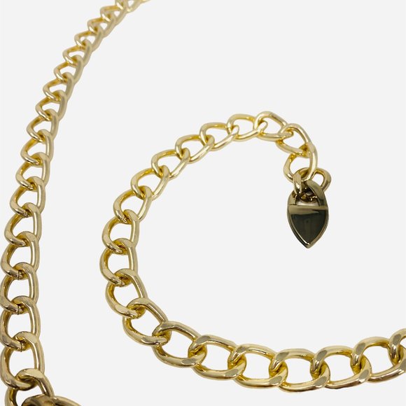 Steve Madden Gold Chain Belt w/ Heart Charm – M/L – NWT main image 6